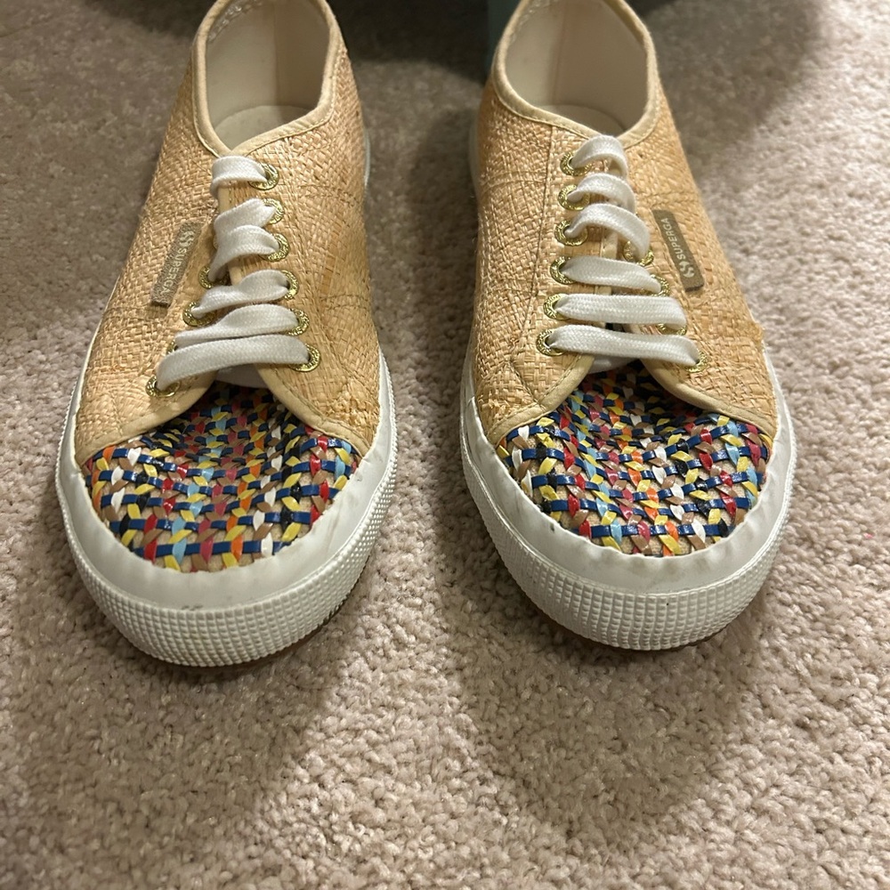 Superga Tan and Multicolor Women's Sneakers - Picture 3 of 6